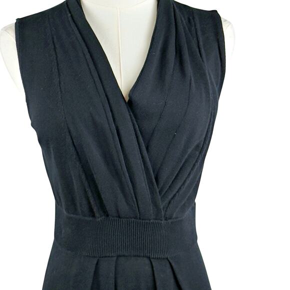 Peruvian Connection XS Adriatico Black Sleeveless V-Neck Pima Cotton Maxi Dress - Picture 3 of 9